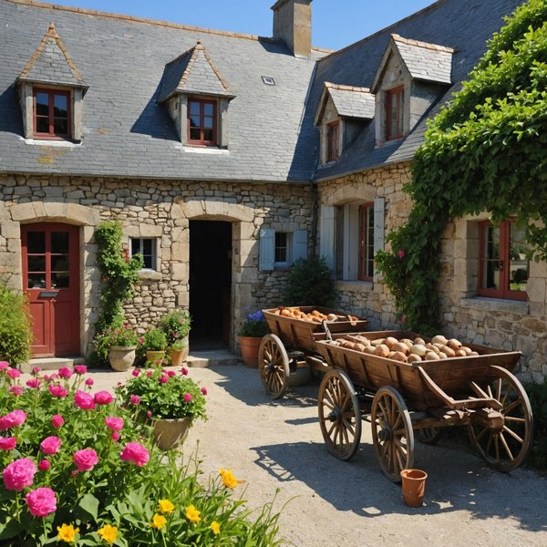 Peut-on louer une maison de vacances en Bretagne avec des ateliers de poterie et des balades en calèche?