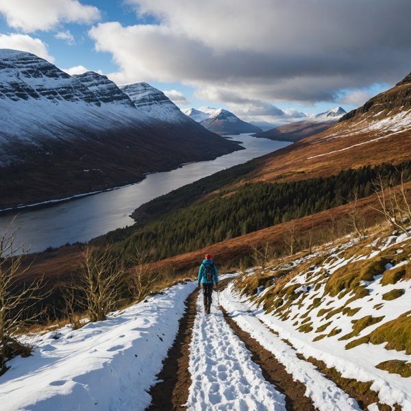 Quels sont les meilleurs sentiers pour une randonnée à travers les Highlands d'Écosse en hiver?